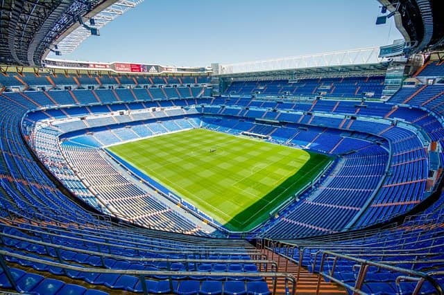 vista del estadio santiago bernabeu