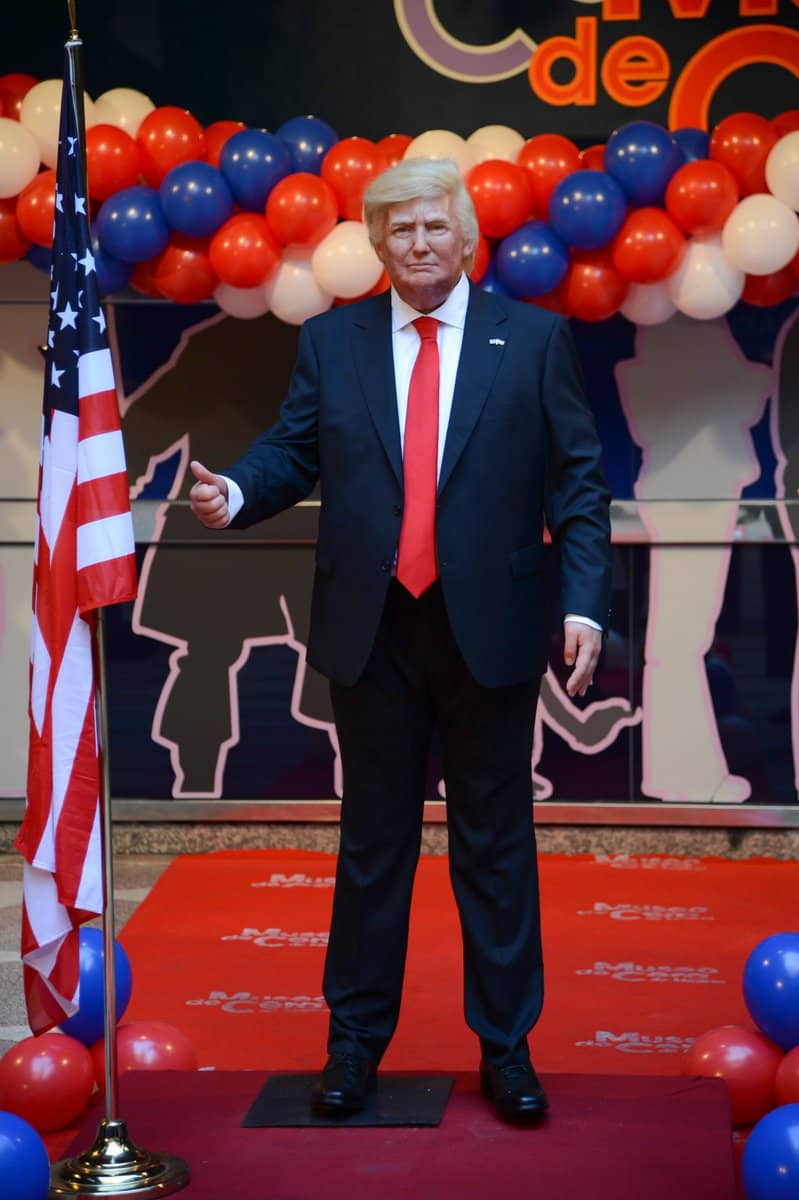 figura de cera de Donald Trump Museo de Cera de Madrid
